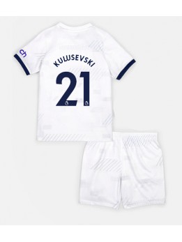 Tottenham Hotspur Dejan Kulusevski #21 Replika Hemmakläder Barn 2023-24 Kortärmad (+ byxor)